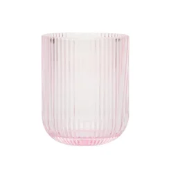 Hot Lot de 4 verres bas rose strie Vaisselle, Art De La Table·Verre