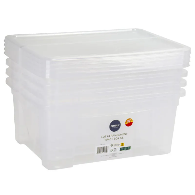 Online Lot x4 rangement space box 12l Rangement