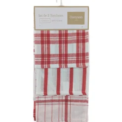 Lot x3 torchons vaisselle ass 6 Linge De Table, Cuisine·Torchon