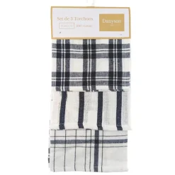 Lot x3 torchons vaisselle ass 6 Linge De Table, Cuisine·Torchon