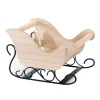 Outlet Luge en bois et base metal Décoration