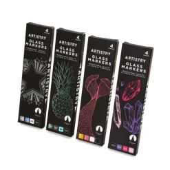 New Marqueurs sur verre x4 Enfant Loisirs Créatifs|Loisirs Créatifs