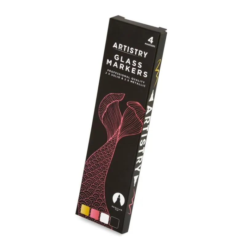 New Marqueurs sur verre x4 Enfant Loisirs Créatifs|Loisirs Créatifs