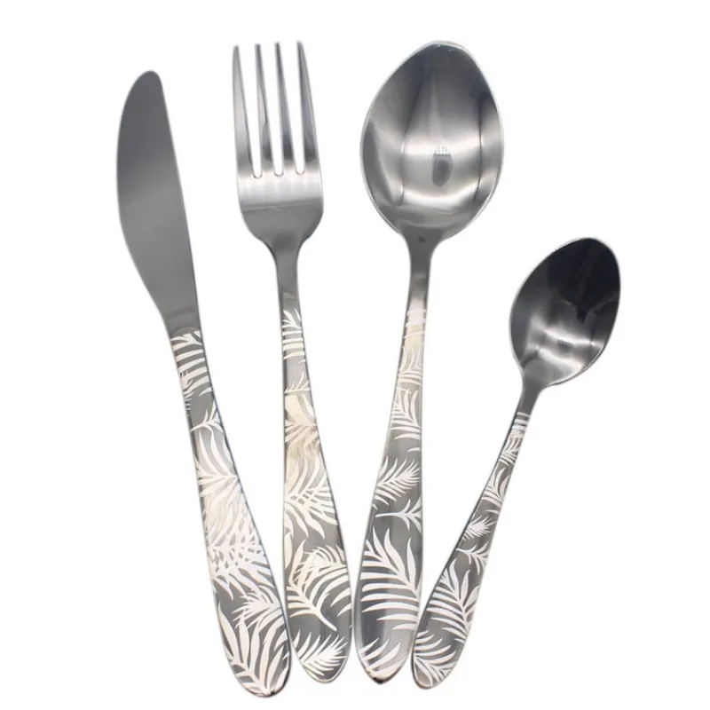 New Menagere 16pcs inox noir manche Vaisselle, Art De La Table·Couverts, Ménagère