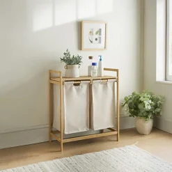 Meuble 2 bacs a linge Salle De Bain