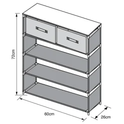Sale Meuble d appoint tiroirs+etagere Salon