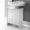Online Meuble sous evier 2 portes Salle De Bain