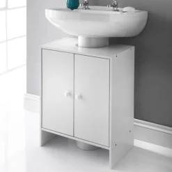 Online Meuble sous evier 2 portes Salle De Bain