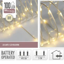 Outlet Microled 100 led a pile blanc ch Décoration Lumineuse