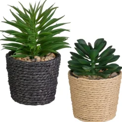 New Mini succulente pot tresse Fleur, Plante Artificielle