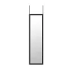 Discount Miroir de porte noir 30x120cm Miroir