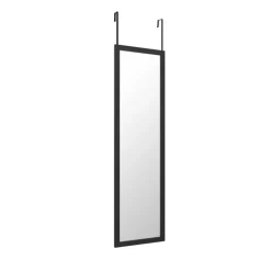 Discount Miroir de porte noir 30x120cm Miroir