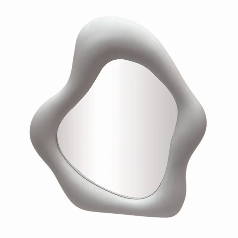 Miroir ondule blanc Accessoire Salle De Bain