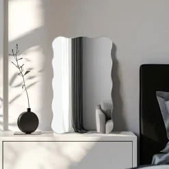 New Miroir ondule chrome Miroir