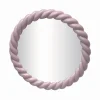 Best Miroir rond torsade rose Accessoire Salle De Bain