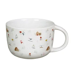 New Mug blanc motif ski Vaisselle, Art De La Table·Tasse, Mug, Bol