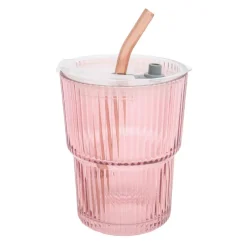 Clearance Mug en verre avec paille 4 a Vaisselle, Art De La Table·Bouteille, Carafe
