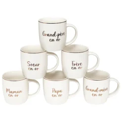 Outlet Mug m famille en or 34cl Vaisselle, Art De La Table·Tasse, Mug, Bol