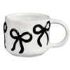 Hot Mug motif noeud noir en relief Vaisselle, Art De La Table·Tasse, Mug, Bol
