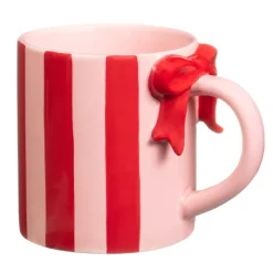 Discount Mug rose et rouge cotele noeud Vaisselle, Art De La Table·Tasse, Mug, Bol