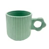 Outlet Mug strie avec anse fleur sauge Vaisselle, Art De La Table·Tasse, Mug, Bol