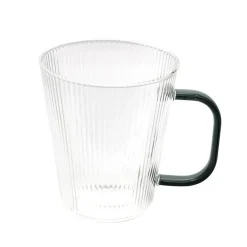 Outlet Mug strie transparent hanse jaun Vaisselle, Art De La Table·Tasse, Mug, Bol