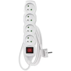 Clearance Multiprise 4 prises +interrupteu Rallonge, Multiprise
