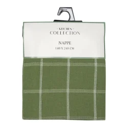 Hot Nappe a carreaux vert et blanc Linge De Table, Cuisine·Nappe