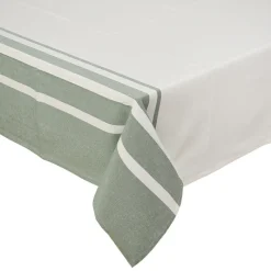 Online Nappe avec bordure verte 140x240 Linge De Table, Cuisine·Nappe