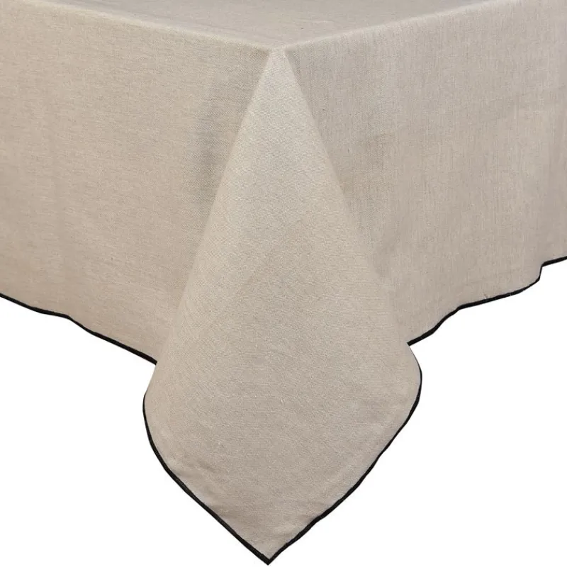 Online Nappe beige lisere noir Linge De Table, Cuisine·Nappe