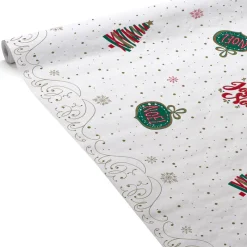 Outlet Nappe damasee 1.18x6m blanche sa Vaisselle Jetable