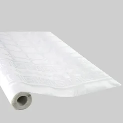 Clearance Nappe damassee 1.18x50mA  blanc Vaisselle Jetable