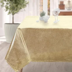 Nappe dore microfibre 140x240cm Linge De Table, Cuisine·Nappe