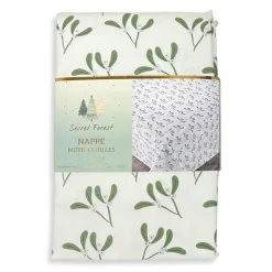 Discount Nappe imprime feuillage 132x230 Linge De Table, Cuisine·Nappe