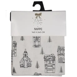 Hot Nappe motifs nordic 140x240cm Linge De Table, Cuisine·Nappe