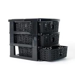 Outlet Organiseur 3 tiroirs chevron Rangement