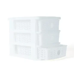 Outlet Organiseur 3 tiroirs chevron Rangement