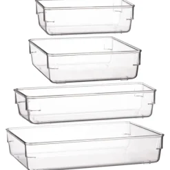 Outlet Organiseur transparent 24.5x16.3 Accessoire Salle De Bain