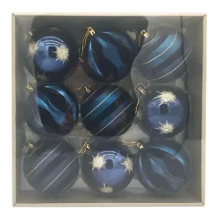Online Pack 9 boules bleu nuit Décoration De Sapin