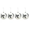 Online Pack de 4 boules 10cm blanc nAud Décoration De Sapin