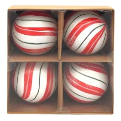Sale Pack de 4 boules 10cm bonbons Décoration De Sapin