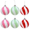 Best Pack de 6 boules 12cm multi coul Décoration De Sapin