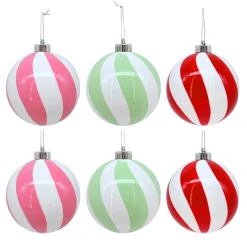 Best Pack de 6 boules 12cm multi coul Décoration De Sapin