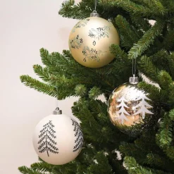 Hot Pack de 3 boules 15cm nordic Décoration De Sapin