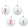 Pack de 4 boules 10cm rainbow Décoration De Sapin