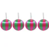 Discount Pack de 4 boules 10cm strie rose Décoration De Sapin