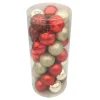 Outlet Pack de 35 boules 60mm rouge ch Décoration De Sapin