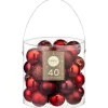 Online Pack de 40 boules 50mm rouge Décoration De Sapin
