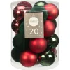 Sale Pack de 20 boules 60mm tradition Décoration De Sapin
