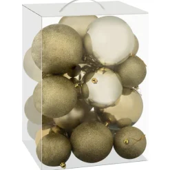 Outlet Pack de 25 boules multi taille c Décoration De Sapin